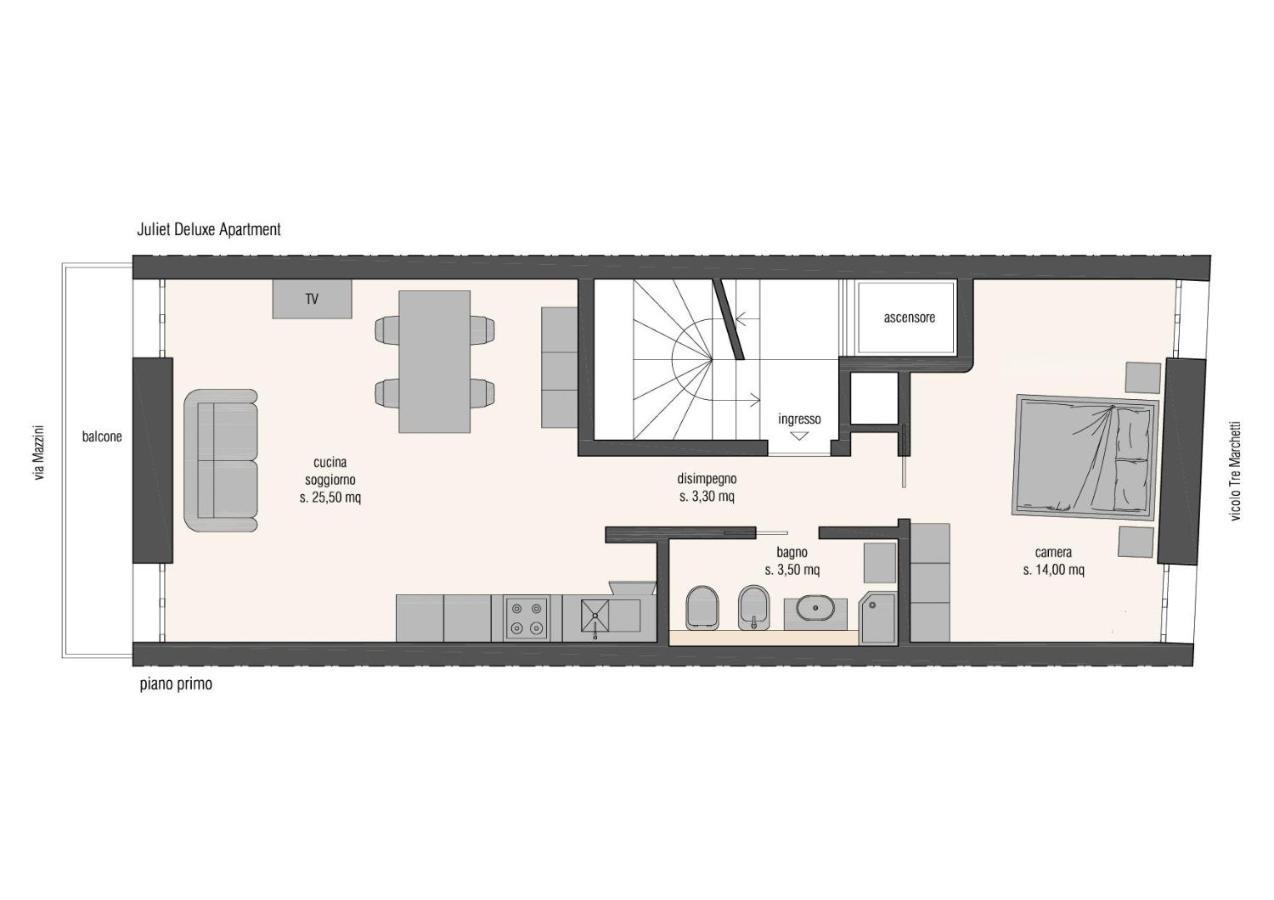 Juliet Deluxe Apartment Verona Exteriör bild